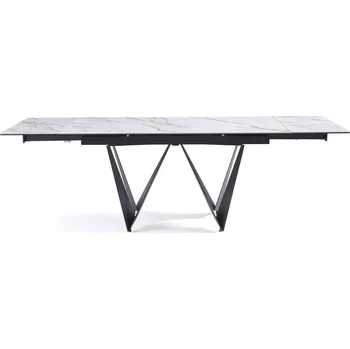 Jídelní stůl Rozkládací obdélníkový jídelní stůl keramický 160(240)x90cm Portofino Bílý