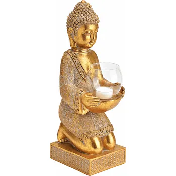 Buddha se stojánkem na čajovou svíčku 37 cm 37 cm