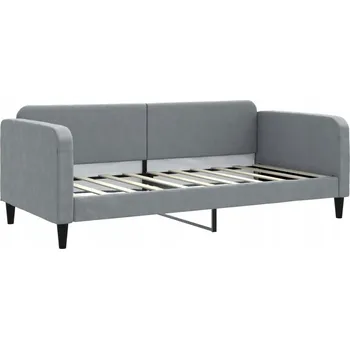 Pohovka Světle šedá rozkládací pohovka 213 x 100 x 75 cm