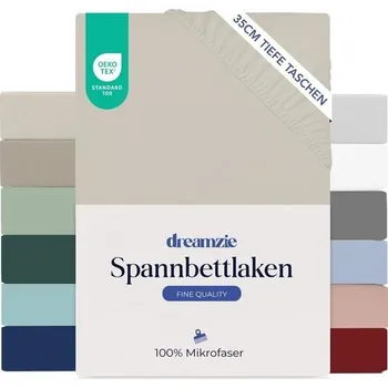 Prostěradlo Napínací prostěradlo Dreamzie pro manželské postele 140x200 cm - 35 cm rohy pro silné matrace -