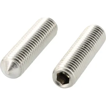 Spojovací materiál Stavěcí šroub s vnitřním šestihranem a hrotem M12x10 mm nerez ocel A4 1 ks