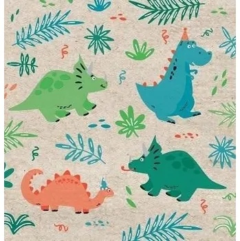 Papírový ubrousek Ubrousky PAW TETE L (20ks) Dino Nature