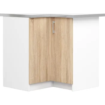 Kuchyňská skříňka Akord Lula s90 90n (bílá + dub sonoma)
