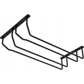 Věšák Věšák na skleničky chromovaný, dvouřadý držák