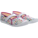 FARE dětské pantofle č.35, na suchý zip bílé 4212481 – vhodné i jako plotýnky na ven