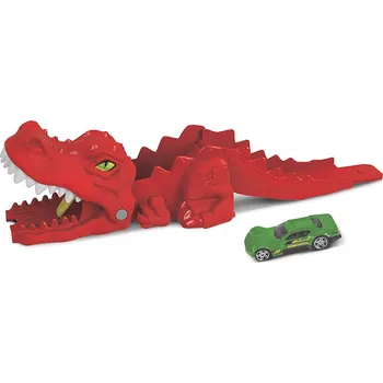 autodráha Hot Wheels vystřelovač s dinosaurem + autíčko GVF42
