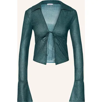 Dámská halenka Oséree Dámská Blůza Lumière S Třpytivou Nití, petrolejová, 42