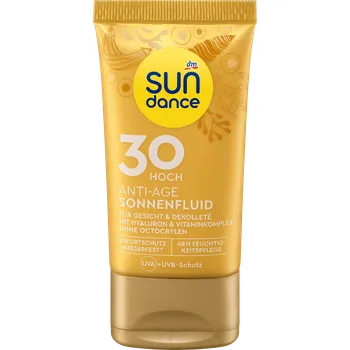 Přípravek na opalování SUNDANCE fluid na opalování Anti-Age OF30