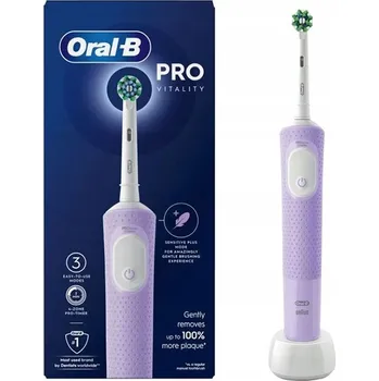 Elektrický zubní kartáček Elektrický Zubní Kartáček Oral-B Vitality Pro D103 Fialový + Hlavice