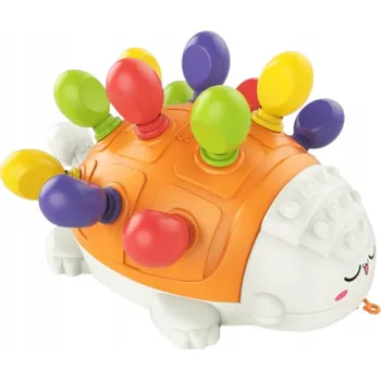 Hračka pro nejmenší EDUKAČNÍ HRAČKA DINOSAURUS S BAREVNÝMI BODCI, TŘÍDIČ PRO DĚTI