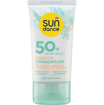Přípravek na opalování SUNDANCE fluid na opalování Sensitive OF50+