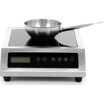 Sporák TECHNICA [Set] Nastavitelný indukční vařič 3,5 kW + Pánev na omáčky 1,2 l o průměru 160 mm z nerezové oceli | TECHNICA, Platinum Line