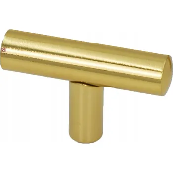 Nábytkové kování Nábytková úchytka T relingová GS10 Zlatý lesk
