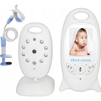 IP kamera Elektronická chůvička LCD 2" s měřením teploty, režimem VOX a 8 ukolébavkami + držák