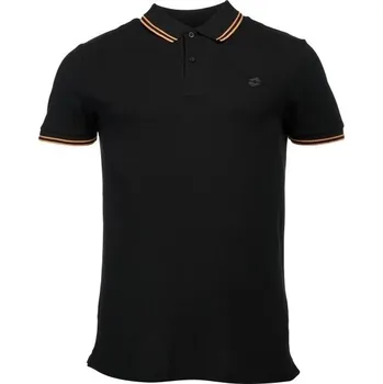 Pánské polo triko Lotto CLASSICA I POLO SHIRT XL Černá, Oranžová
