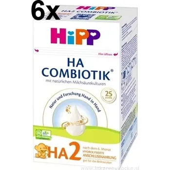 Kojenecká výživa HiPP HA 2 COMBIOTIK (inov.2023) 6x600 g