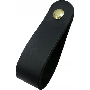 Nábytkové kování Kožený nábytkový nábytková úchytka 160 mm ČERNÝ, prémiové úchyty na nábytek