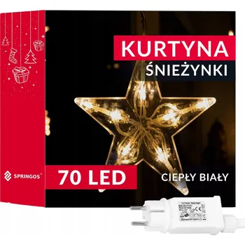 Vánoční dekorace Vánoční osvětlení na stromeček Springos 2,1 m 51 - 100 světel