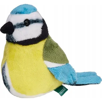 plyšák PLYŠÁK PTAČÍ MAZLÍČEK SÝKORKA MODŘINKA BAREVNÁ 13 CM