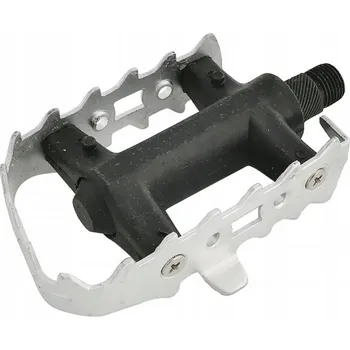 Pedál na kolo Platformové pedály Alu/plastové pedály stříbrné