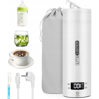 Rychlovarná konvice Mini Konvice s Hrnkem 0,5L 300W LCD 4 Nastavení Teploty Do Kanceláře