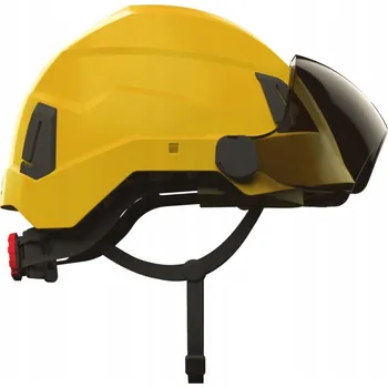 Pracovní přilba OCHRANNÁ PŘILBA ATRA 40 s hledím S42 ŽLUTÁ