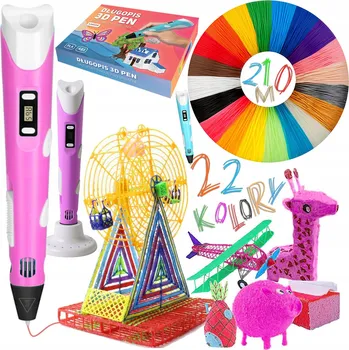 3D PROPISKA PRO DĚTI / MEGA SADA BAREVNÉ KAZETY 210M