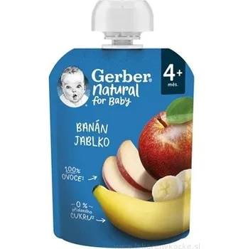 Nestlé Gerber Natural Kapsička Banán a jablko 90 g