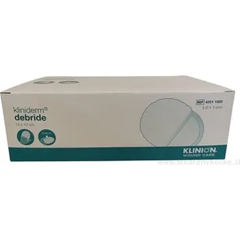 Kliniderm Debride mechanický odstraňovač nečistot z ran 14×10 cm (5 ks)