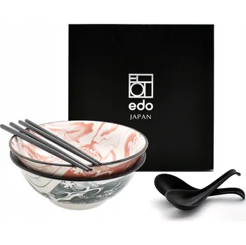 Sada 2 misek s lžícemi a hůlkami - Ramen Dragon 1000 ml MIX BP BOX