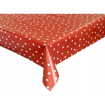 ubrus Cerata na Metráž Ubrus Ceratový Rozměr Červená Valentýnská Srdce 300x140 cm