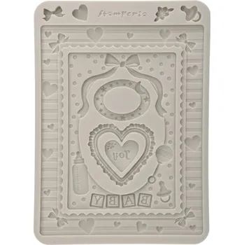 Forma na odlévání Stamperia Silikonová forma na odlévání A5 - rámečky miminko