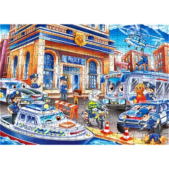 Puzzle Aga4Kids Dětské puzzle Policie 254 dílků