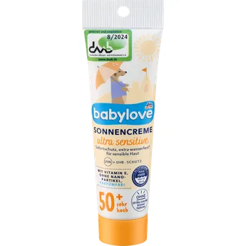 Přípravek na opalování babylove opalovací krém ultra sensitive OF50+