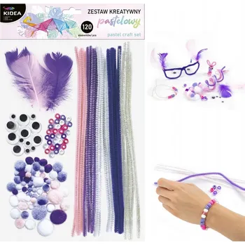 Výtvárné potřeby PASTELOVÁ KREATIVNÍ SADA 120 DÍLŮ KIDEA