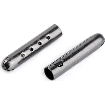 Kovová koncovka na šňůru Ø4 mm, malé, 3 nikl černý