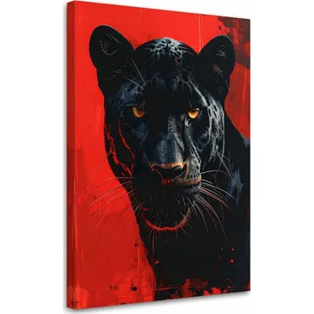 Obraz Obraz na plátně do obýváku, ložnice, kanceláře, Černý panter zvíře 30x45