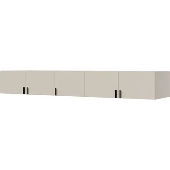 Šatní skříň Nástavec na skříň Napoli 5D 250 Kašmír (černé nebo zlaté úchytky)