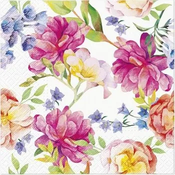 Papírový ubrousek Ubrousky PAW Dekor L (20ks) Orchid with Peony