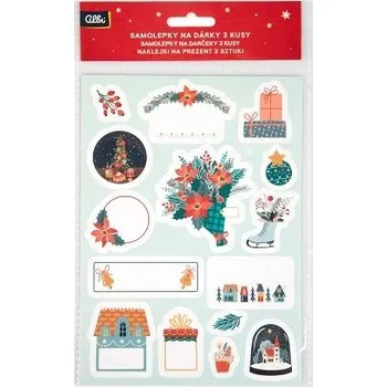 ALBI Samolepky na dárky 3 ks - Mintové Vánoce