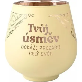 Svícen ALBI Zrcadlový svícen - Tvůj úsměv