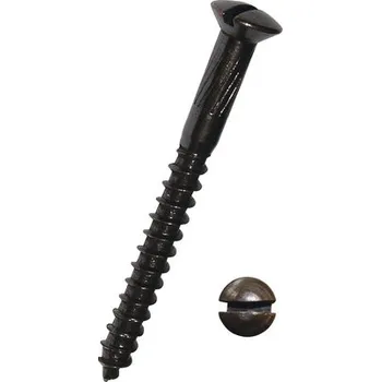 Vrut Vrut do dřeva s čočkovitou zápustnou hlavou a rovnou drážkou DIN 95 5x60 mm mosaz brynýrovaná, 1 ks