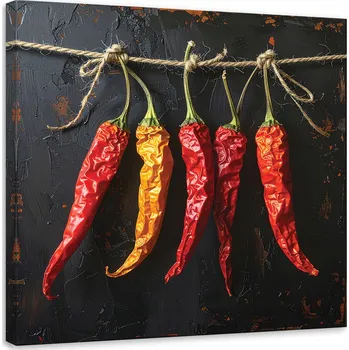 Obraz Obraz do kuchyně restaurace baru jídelny, Sušené červené papričky