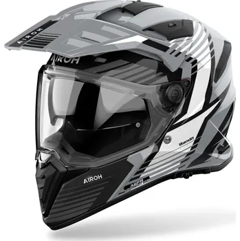 Helma na motorku AIROH přilba BANDIT SPICY, AIROH (šedá lesklá) 2026 Šedá XXL/63