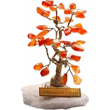 Stromeček štěstí karneol výška cca 6 cm