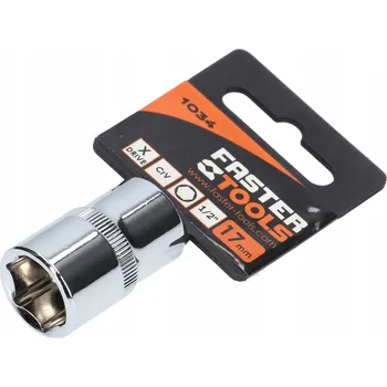 Klíč Nástavec na klíč 1/2" 17 mm 6hranný 1034 FASTER TOOLS
