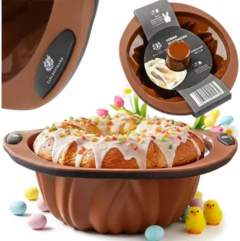 Forma na pečení SILIKONOVÁ FORMA S POUZDREM NA PEČENÍ BÁBOVKY forma na dort kulatá FOREMKA 26