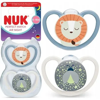 Dudlík NUK anatomický, ortodontický silikon 6 m+