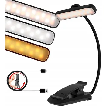 Lampička Bezdrátová LED lampička noční s klipem, stmívatelná