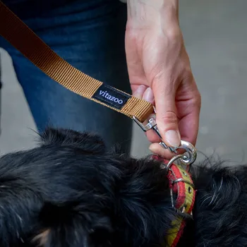 Vodítko pro psa Vodítko pro psa Vitazoo, hnědé, pevné, 2 metry